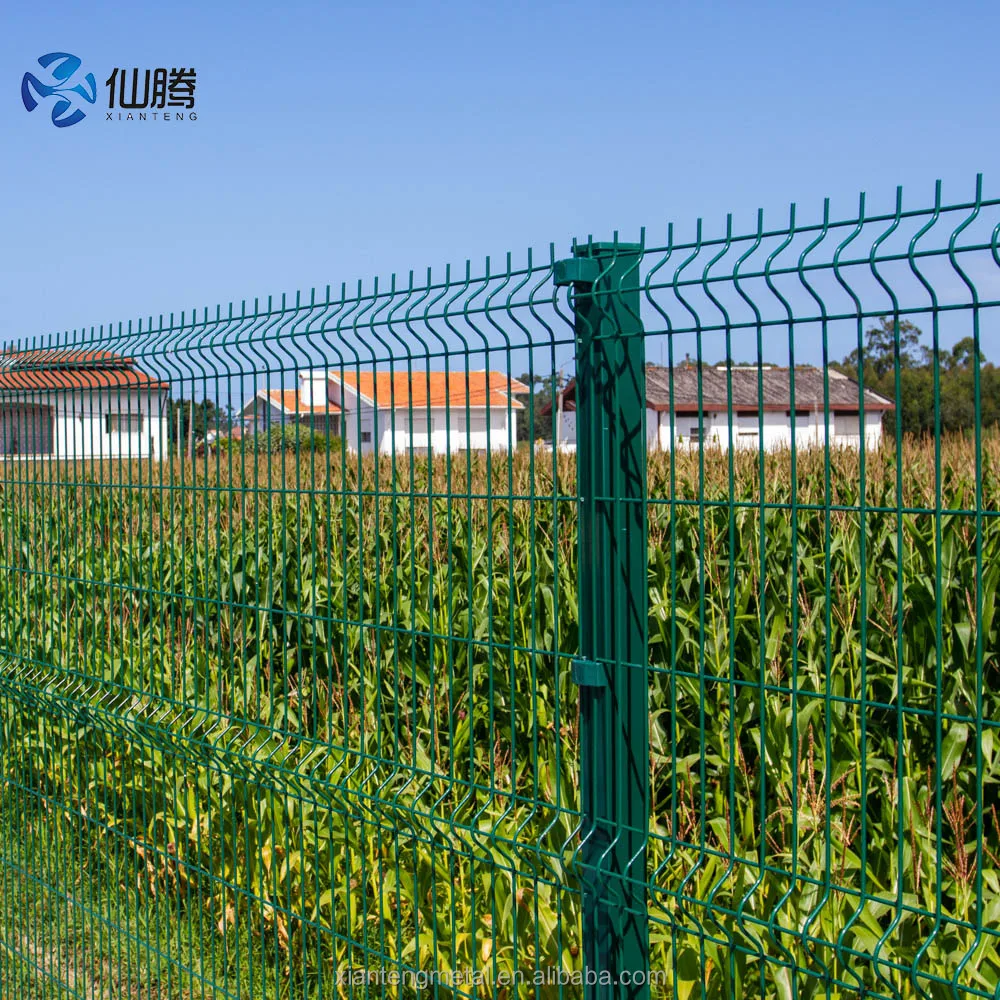 Manufacturer 3D Anti-climbing Wire Mesh Fence Trellis 3D Powder Coated Metal Fence Panels Garden 3D Fence for Plant Field