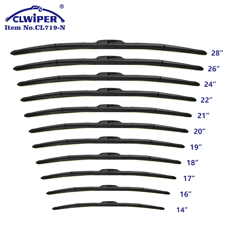 CLWIPER OEM All Seasons Durable Stable And Quiet Windshield Hybrid Wiper Blades