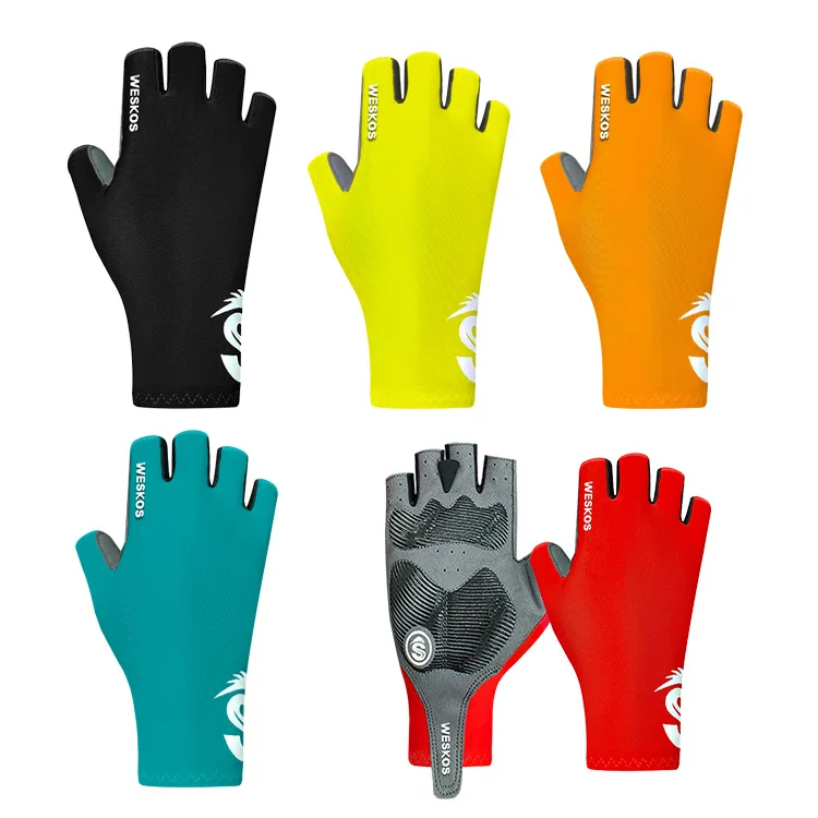 Outdoor sports summer bicycle riding sunscreen half-finger gloves breathable non-slip anti-shock mountain bike spot wholesale