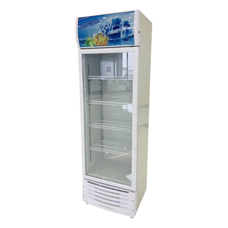 
Fridge Glass Door Direct-cooling Beverage Cooler Beer Fridge Vertical Glass Door Beverage Cooler Refrigerator For Sale 