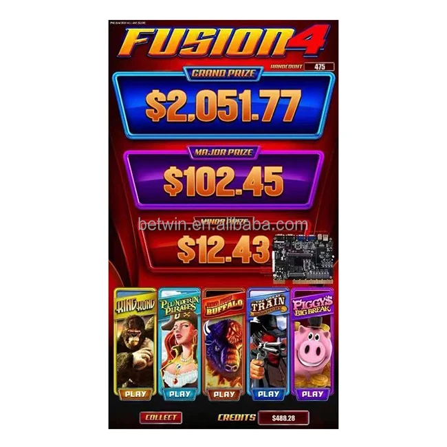 Hot Sale 5 in 1 Casino Slot Game machine fusion 4 board Stable System Motherboard