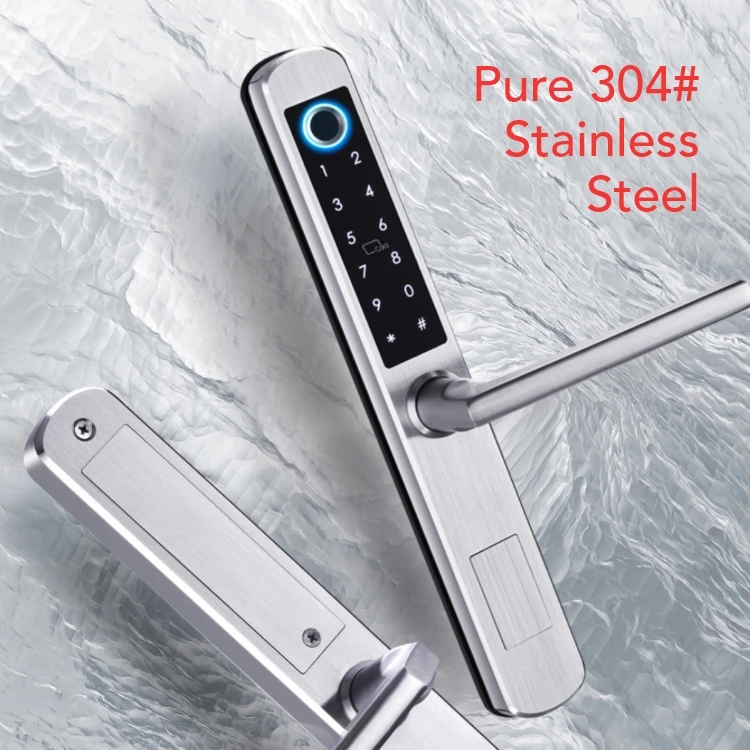 Tuya TTlock Key Card Keypad Digital Safe Lock Latch Biometric Fingerprint WiFi Smart Handle Door Lock