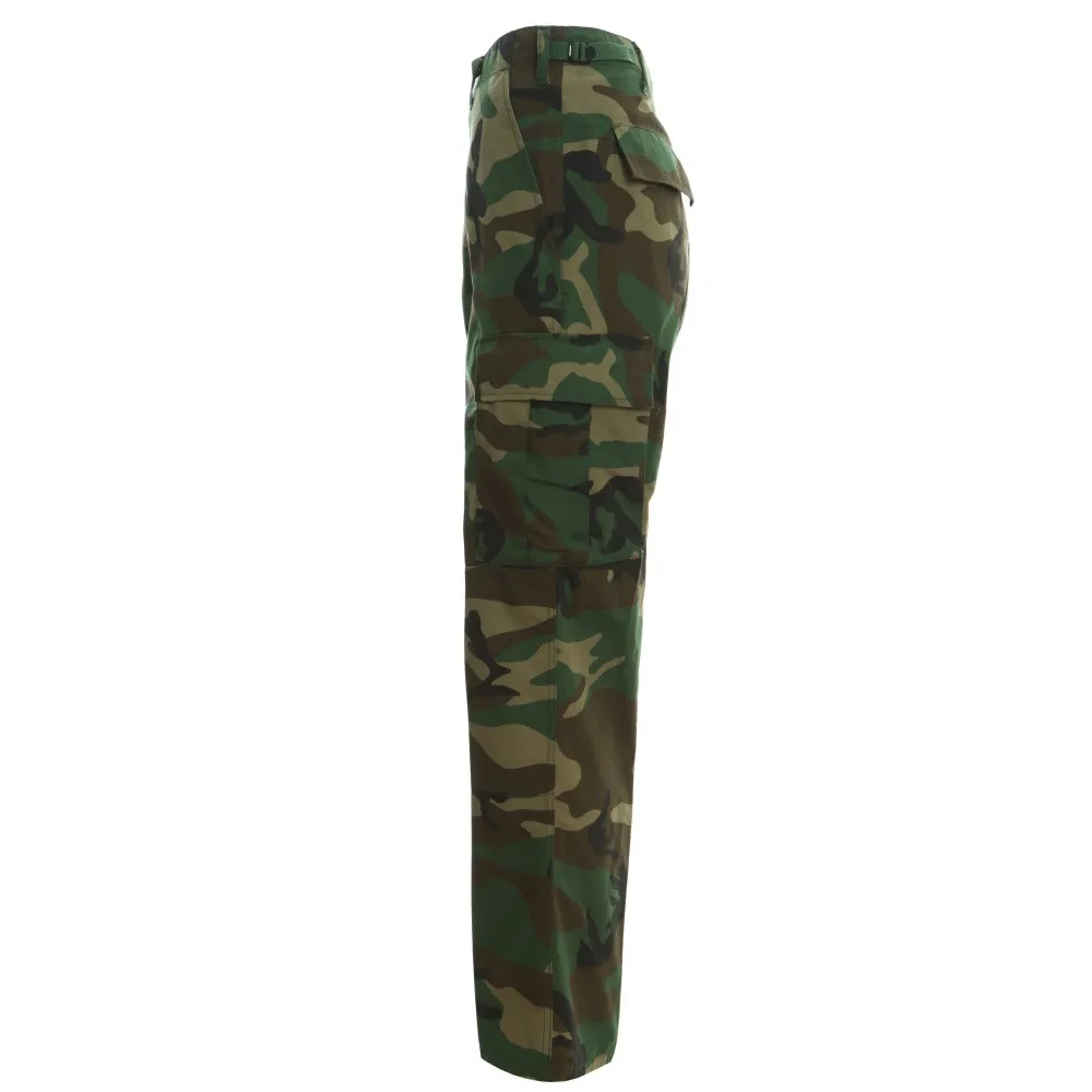 Tactical Uniform US BDU Combat Woodland Camouflage Ripstop Trousers Cargo Tactical Pants Trousers For Men