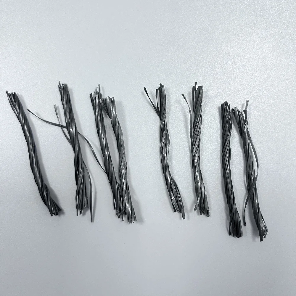 High Strength Hybrid Type 54mm Polypropylene Macro Fiber Easy Dispersion