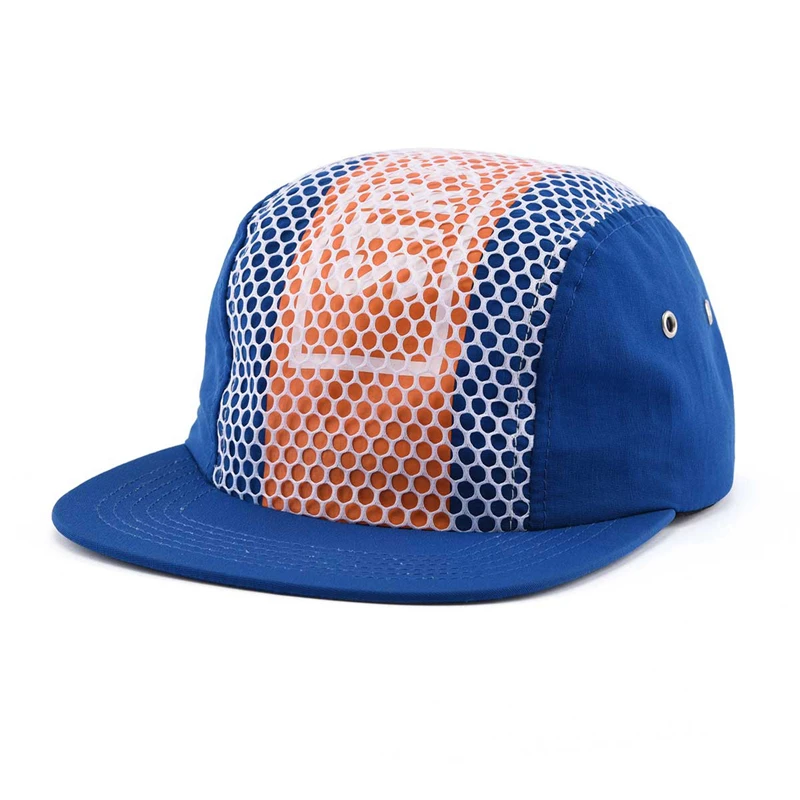 Wholesale Waterproof Outdoor Five Panel Sport Camper Cap Running 5 Panel Duckbill Hat Quick Dry Nylon Camp Cap