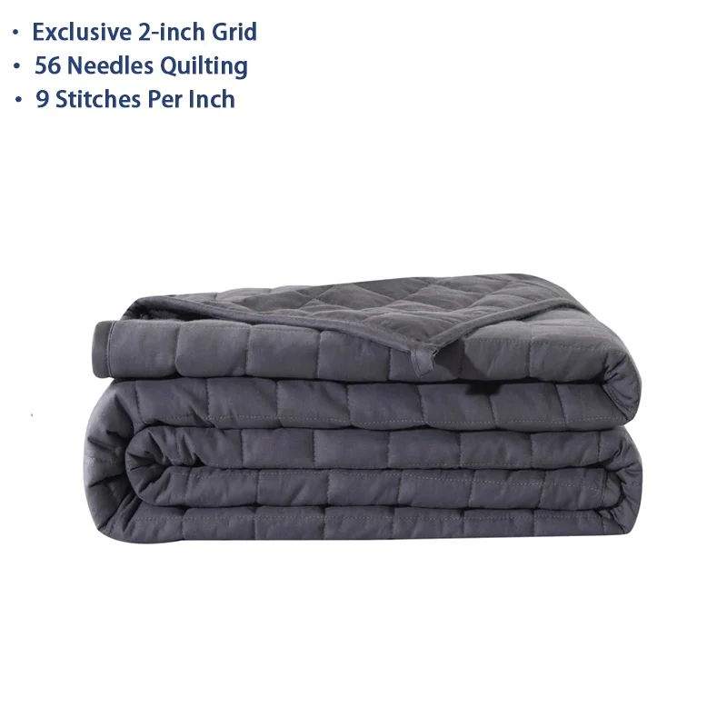 Comfortable Healthy Natural Fiber Pure Cotton Hospital Care Weighted Blanket