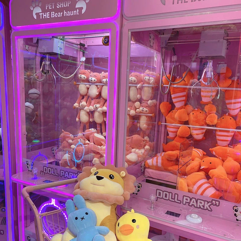 Vending Game Machine with Bill Acceptors Doll Claw Machine Coin operated Shopping mall Miniature Plush doll machine