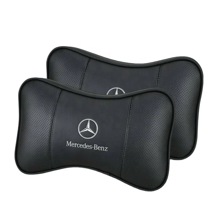 
Car Leather Breathable Neck Rest Car Accessorie Headrest Soft Pillow for Mercedes-Benz Automobiles Accessories 