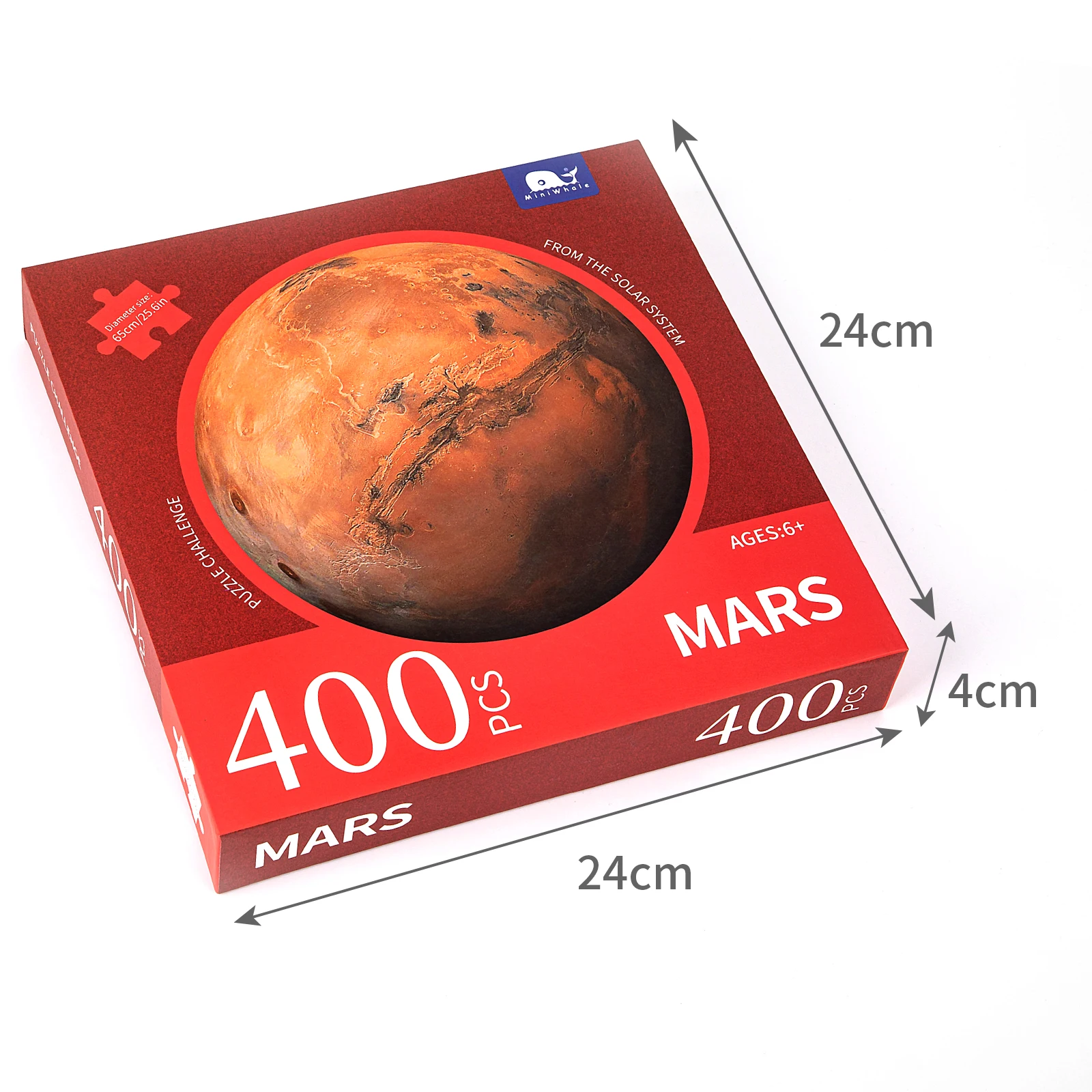 Miniwhale Round puzzle  400pcs Mars educational paper toys for kids adult  jigsaw puzzle shapes
