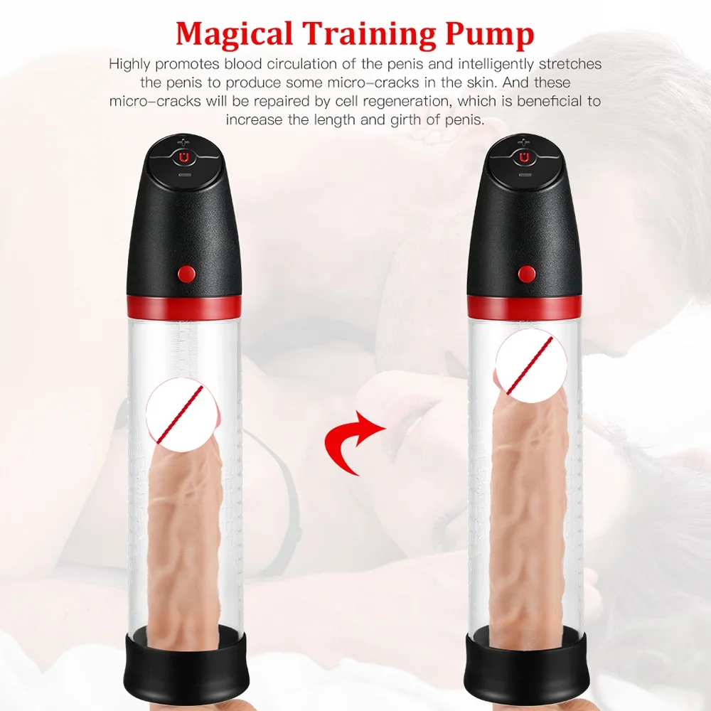 
Automatic Penis Enlargement Vacuum Pump USB Rechargeable Electric Penis Pump Penis Enlarger Extender Dick Male Sex Toys 