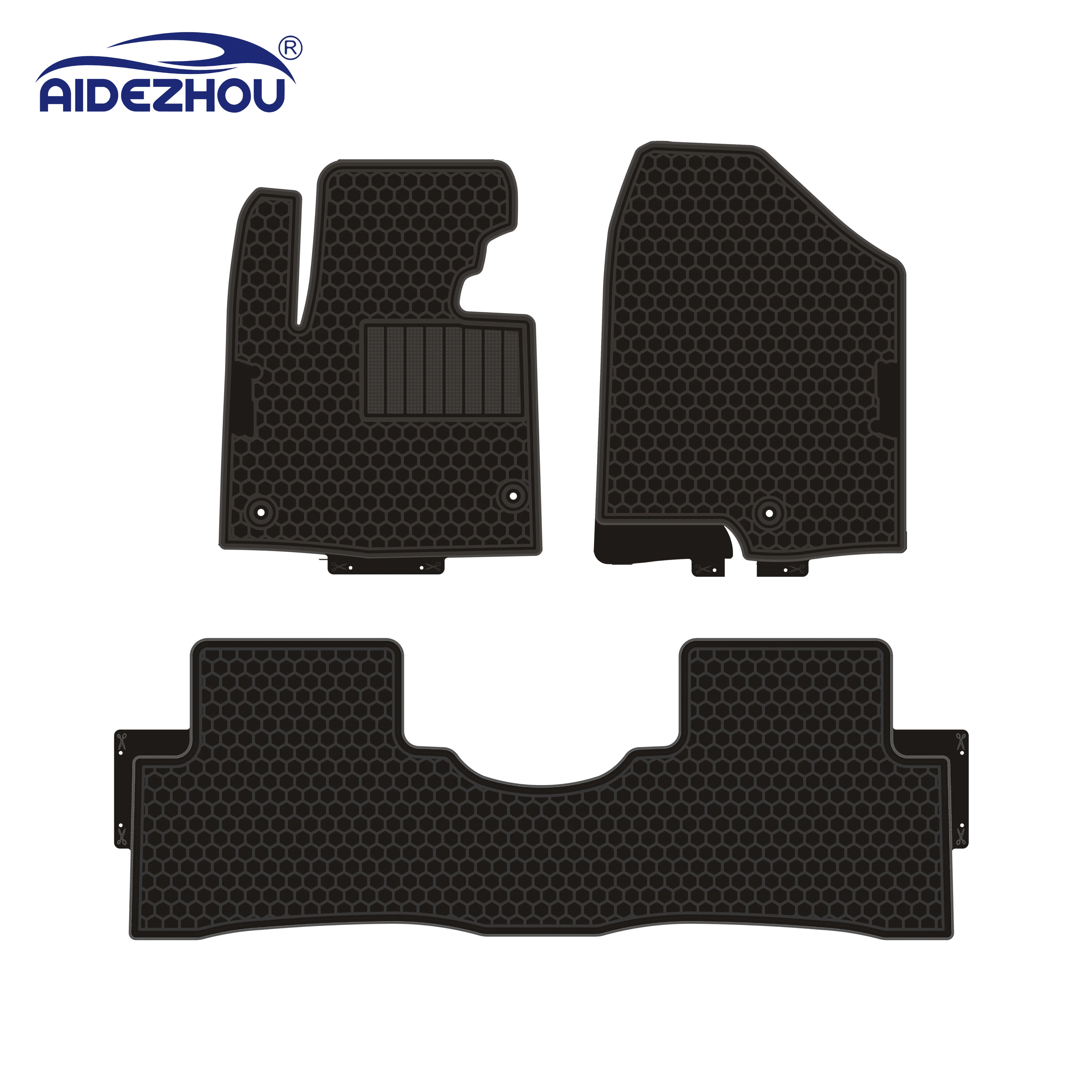 Luxury and fashion design factory wholesale colorful car floor mat fit for Hyundai IX45/Santa Fe DM 2012 2014 2015 2016 2017