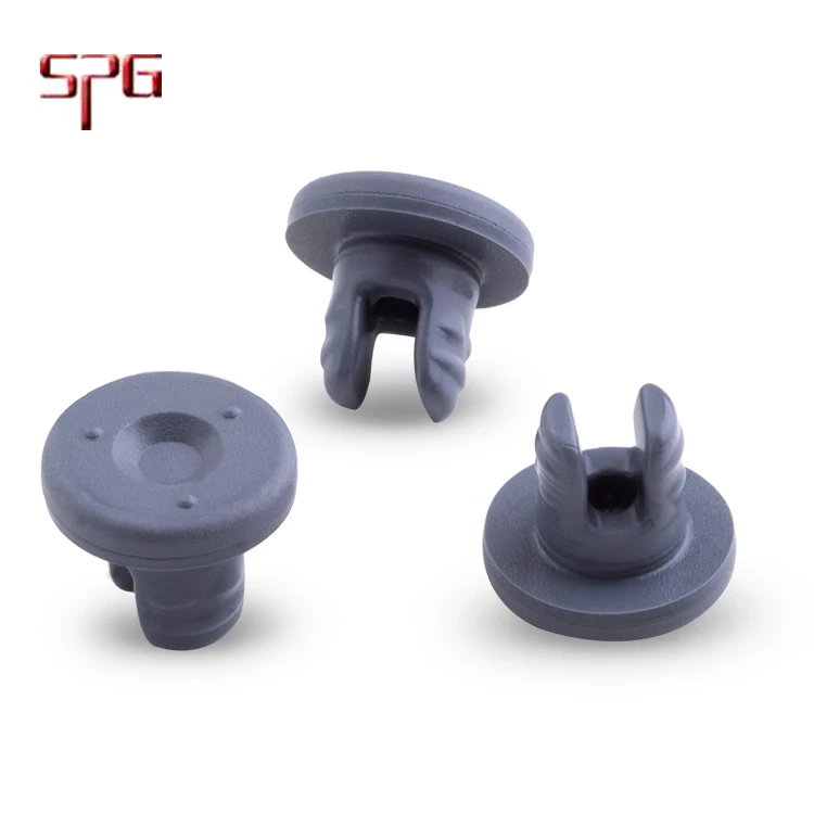 Pharmaceutical 13mm, 20mm 32mm  butyl rubber stopper closures coating
