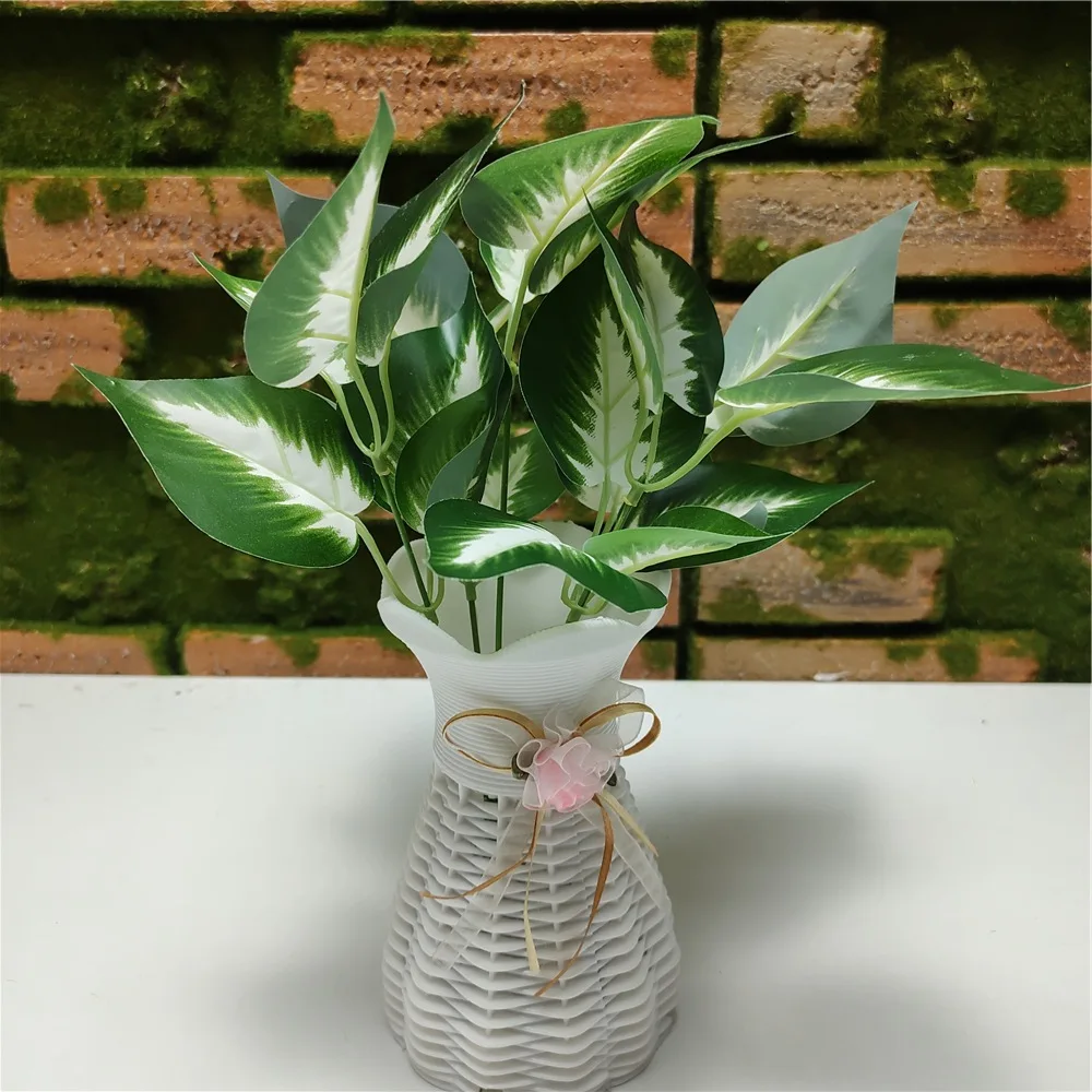 Artificial Flowers Simulate Plant Wall Decorative Leaves Palm Zebra Ferns Leaves Fittonia Leaves Mix Colors Panel Backdrop