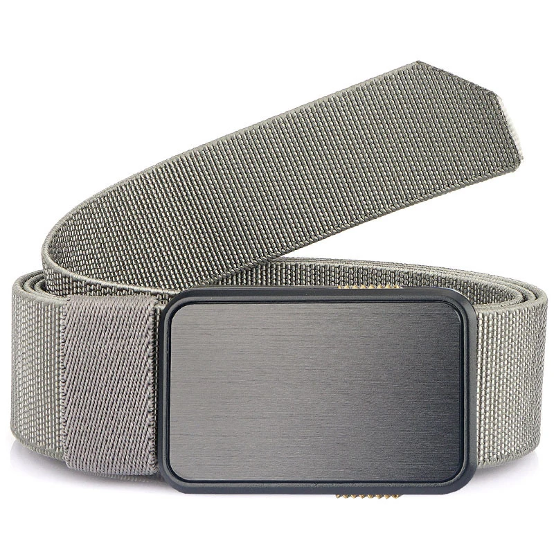 Alfa на открытом воздухе без отверстия мужской ремень из стрейчевого эластичного материала веб-нейлоновый ремень с магнитной алюминиевая пряжка срок службы покрытия