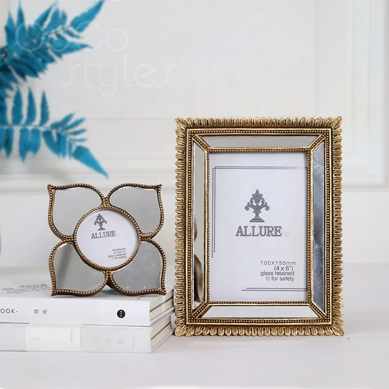 Cocostyles bespoke european style 3D polyresin  photo frame for modern home decor 2019 ins style