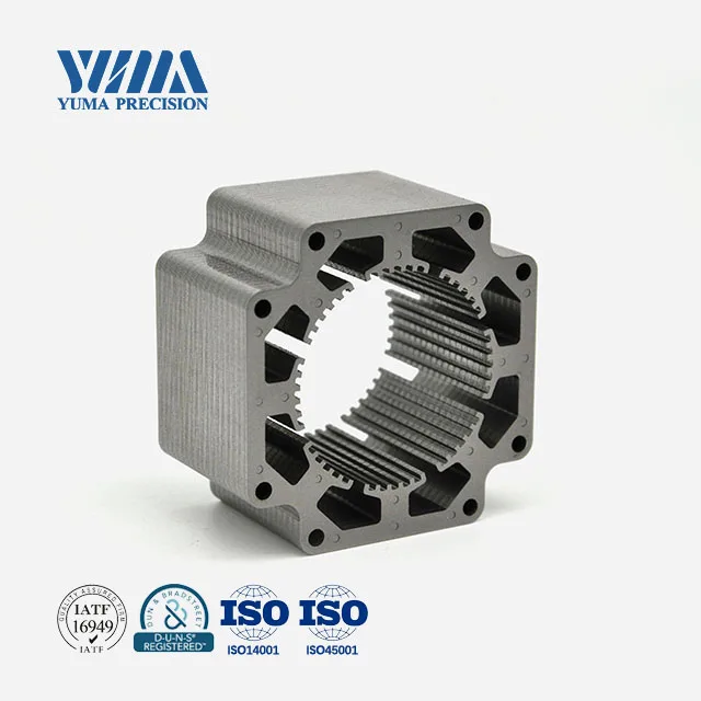 NEMA24 Three phase twelve pole Stepper motor laminated iron core stator and rotor for Textile machine motor