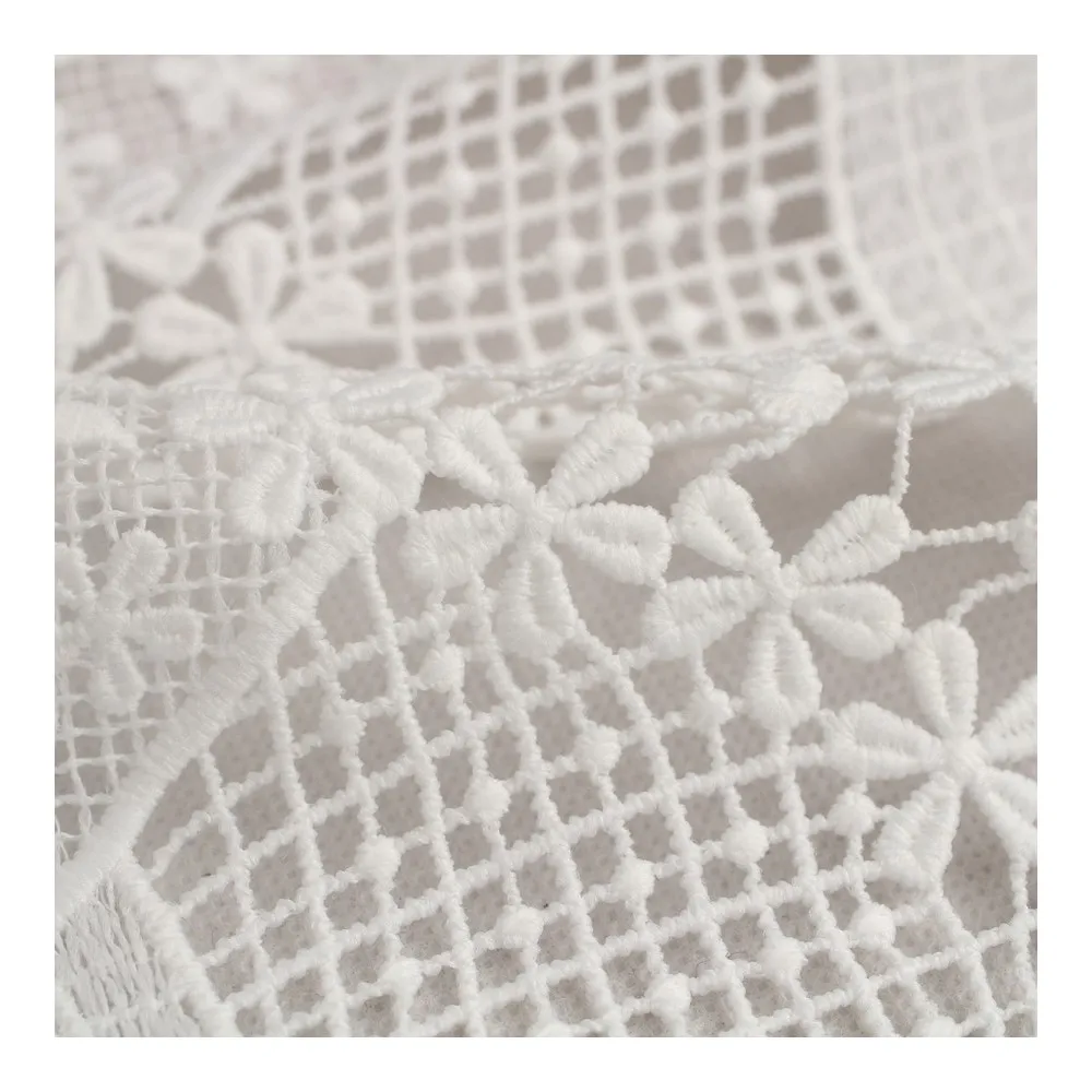 Высокое качество оптовая продажа дешевая Водорастворимая кружевная вышитая ткань