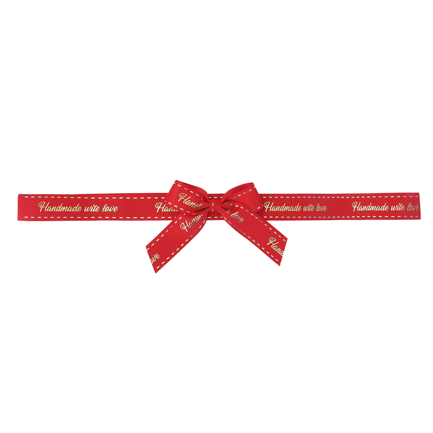 Midi Custom Handmade Pre Tied Bow Gift Wrap Elastic Adhesive  Band Bow For Christmas Gift Box Decoration