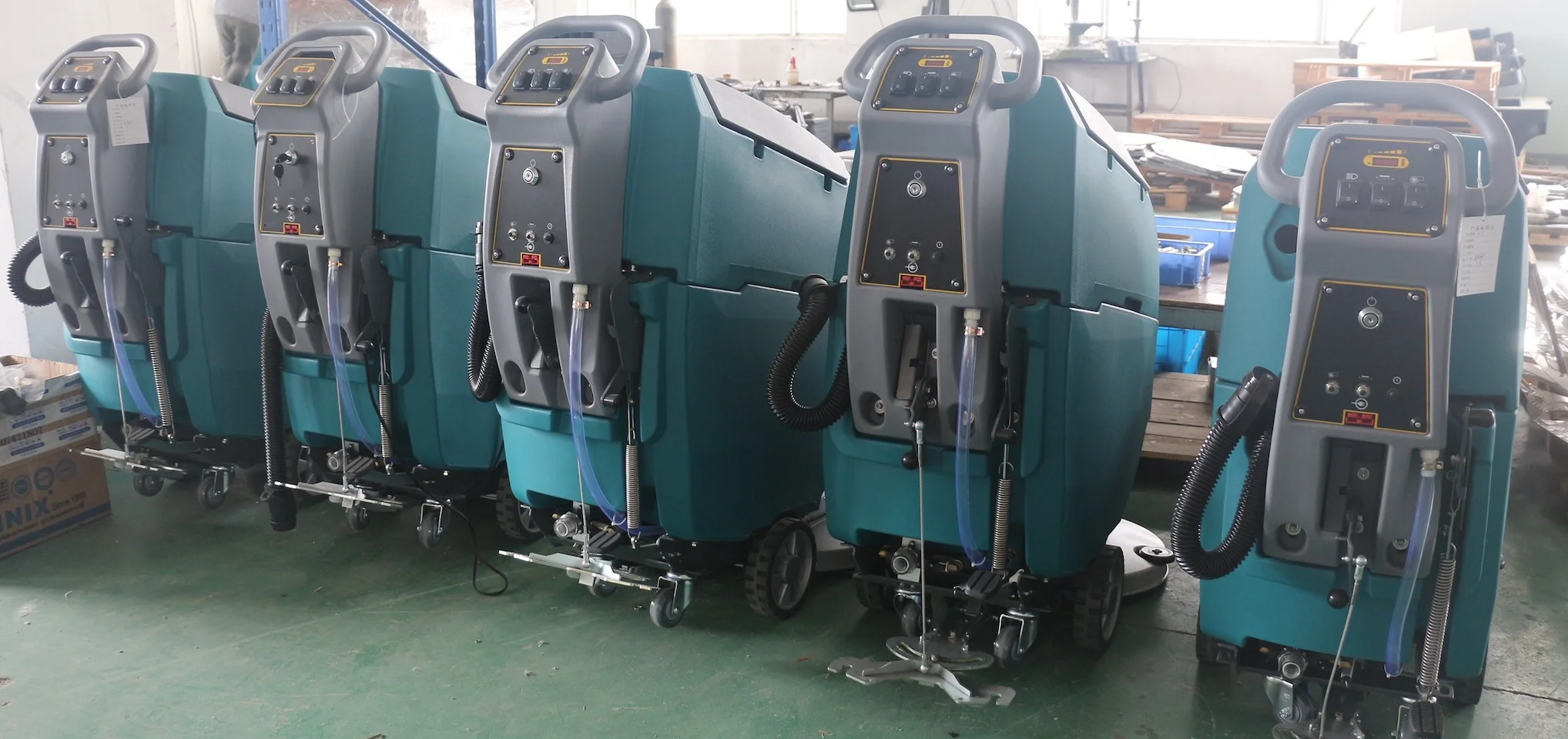 hot sale walk behind Industrial automatic floor cleaning scrubber machine cleaning equipment