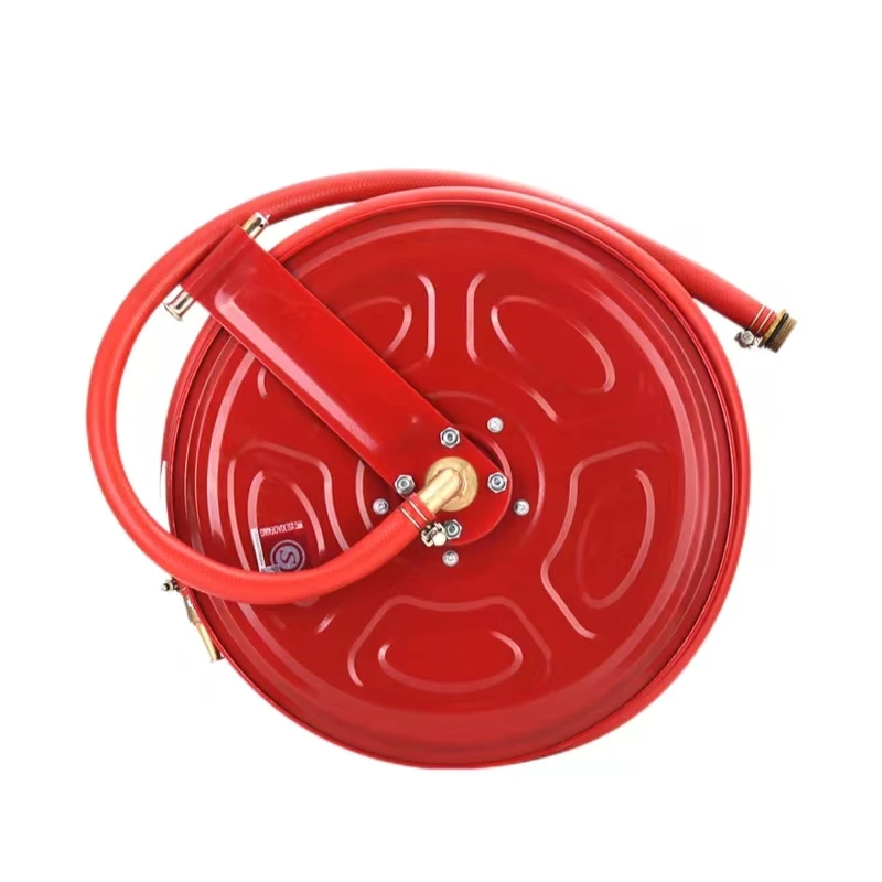 19-1-30-Durable Stainless Steel Swing Arm Fire Hose Reel FirefightingFire hose reel