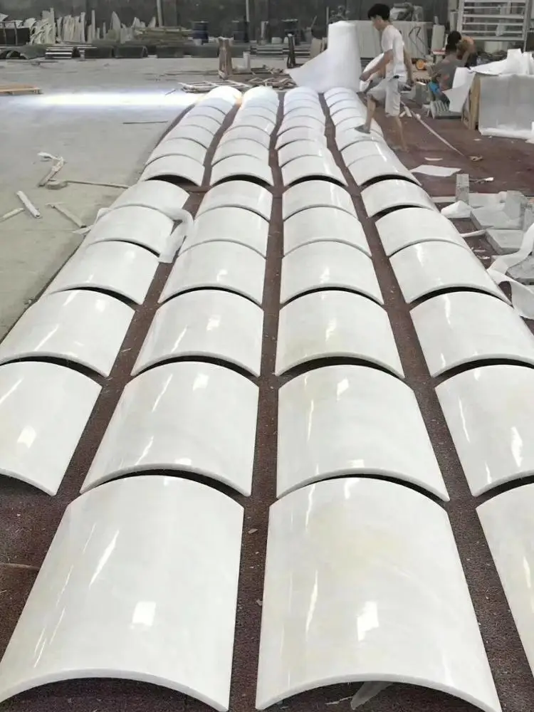 decorative cladding of corinthian marble columns for house