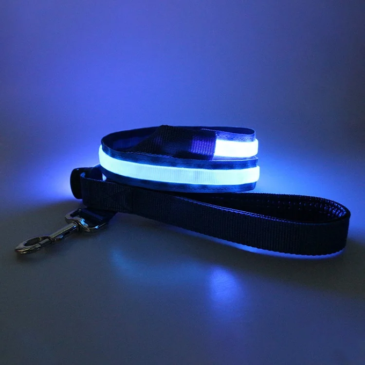 Оптовая продажа светящийся собачий ошейник и поводок с подсветкой для прогулок светодиодный собак зарядкой от