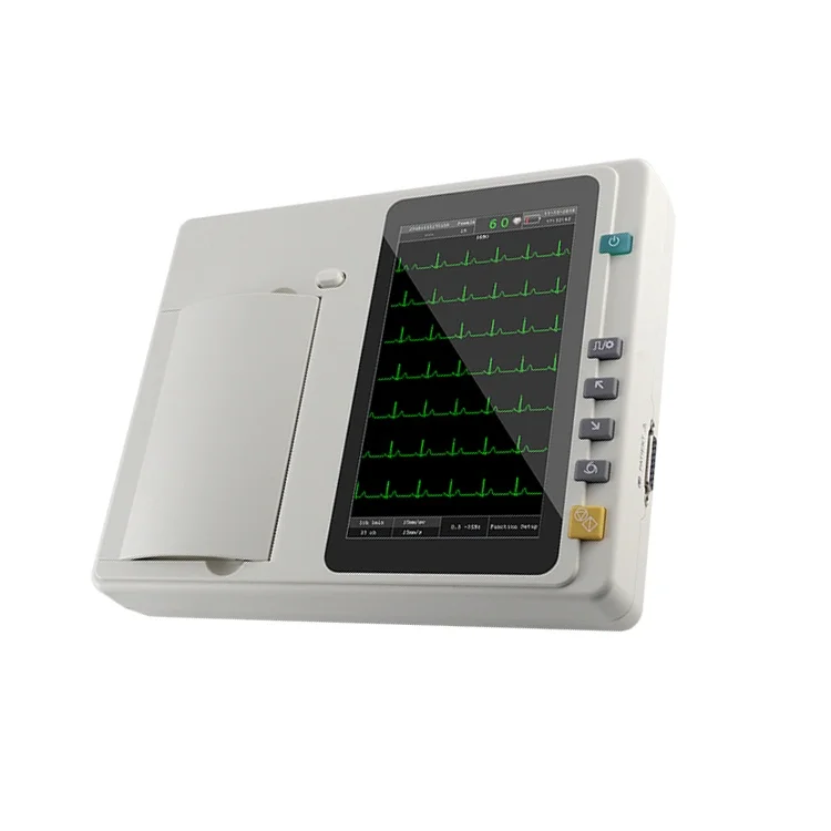 Hospital Color Display ECG 12 Lead ECG Portable Machine Portable ECG Machine EKG Monitor 3 Channel 12 Leads Handheld