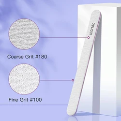 Personalized Custom Logo reusable 100/180 grit 80/80 grit double sided professional nail files