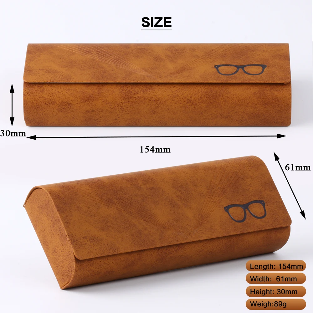 Glasses Case Wholesale Luxury Fashion Stain PU Leather Spectacle Case Sunglass Packaging Glasses Case