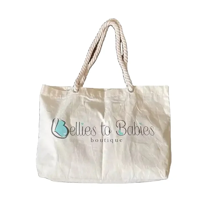 Custom Cotton Tote Bag Luxury Sequin Mk Rope Tote Bag With Logo Organic Cotton Large Overnight Tote Bag Fashion 2022