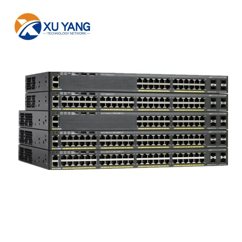  Оригинальный Новый C2960-X переключатель WS-C2960X-24PS-L 24 GigE PoE 370W 4x1G SFP LAN в