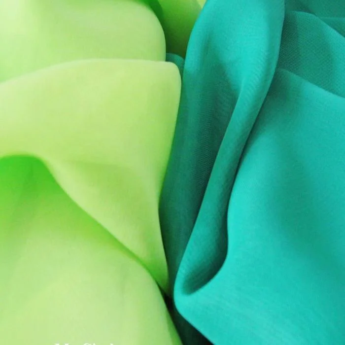 Hot sale composite 100% polyester dobby georgette plain dyed fabric making garment