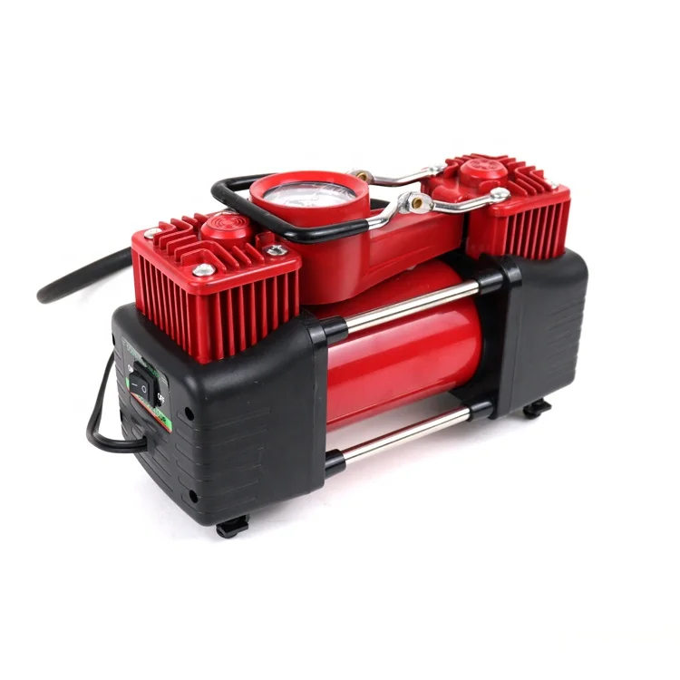 Vehicle inflator pump car tires air pump  toolkit nitrogen tire inflator Electric Portable Air Compressor Pump Double cylinder