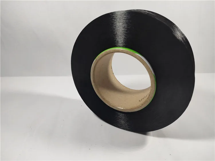 The latest product has a complete range of specifications 40D black spandex yarn high resilience high quality black spandex