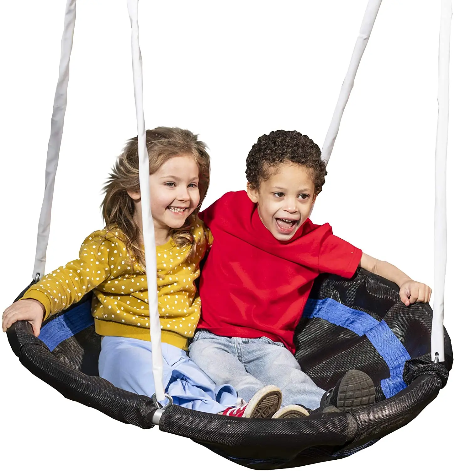 Outdoor Swing Sets Sports Series Metal Swing Set, Blue, One Size  Swing for Kids