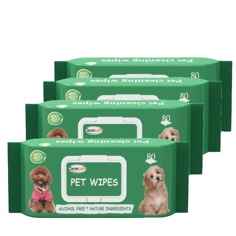 Многофункциональные влажные салфетки для чистки собак и щенков