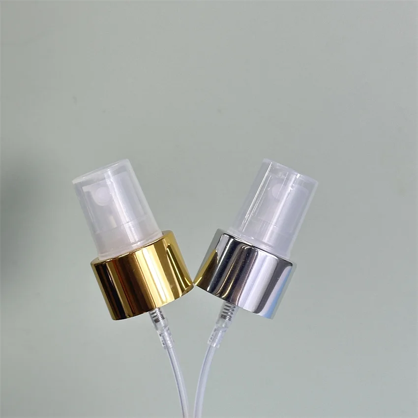 Gold  Mini perfume atomizer nano facial mist pump sprayer original perfumes spray bottle with spray applicator