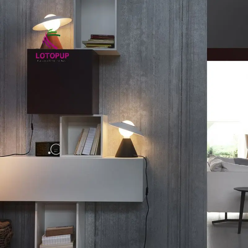 DOBEST BRIGHT modern table lamp  Creative straw hat glass lamp personality  table lamps home decor