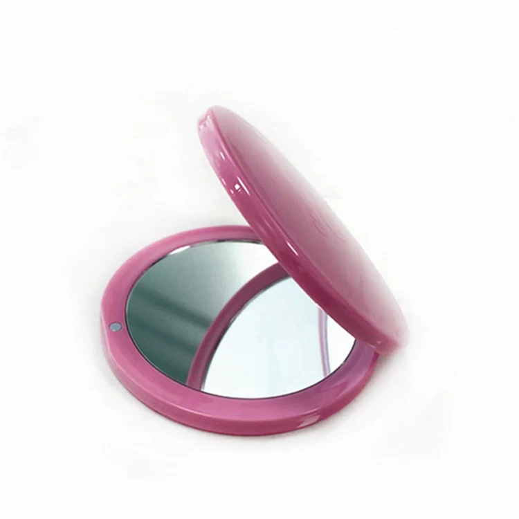 Mini mirror makeup portable two-sided small round foldaway mirror with 2X mirror
