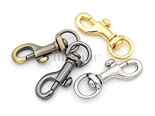 Hot Selling Swivel Snap Hook Round Eye Slide Bolt Lobster Clasp for Purse Keychains Accessories
