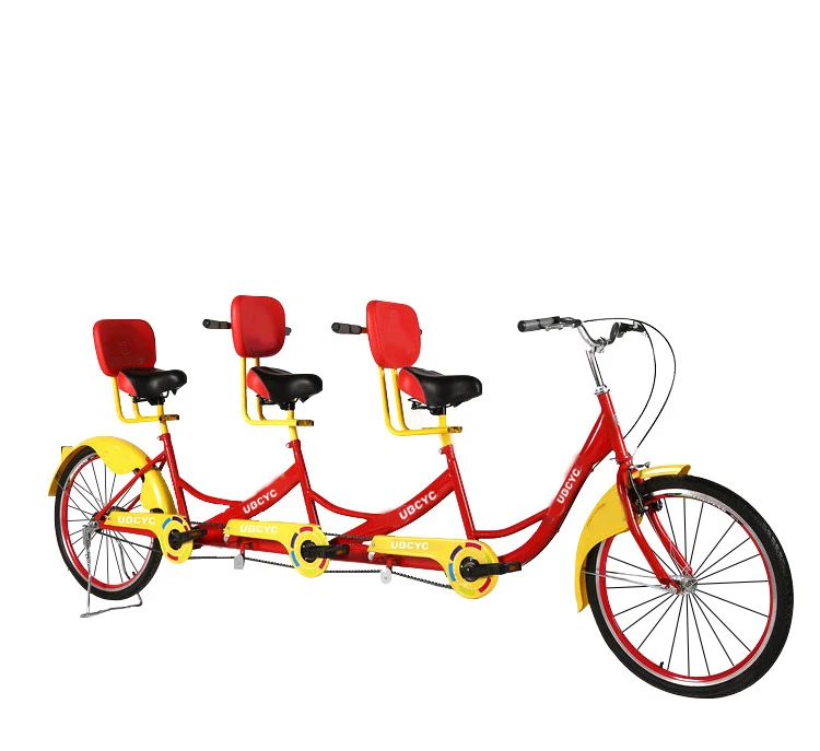 Lightweight double seat folding tandem bike/ sightseeing leisure adult foldable tandem bicycle