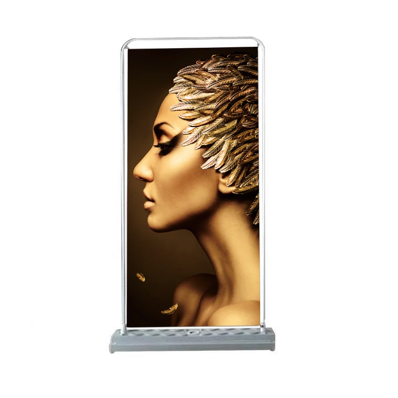 60*160cm, 80*180cm outdoor double sided retractable door shape roll up banner stand