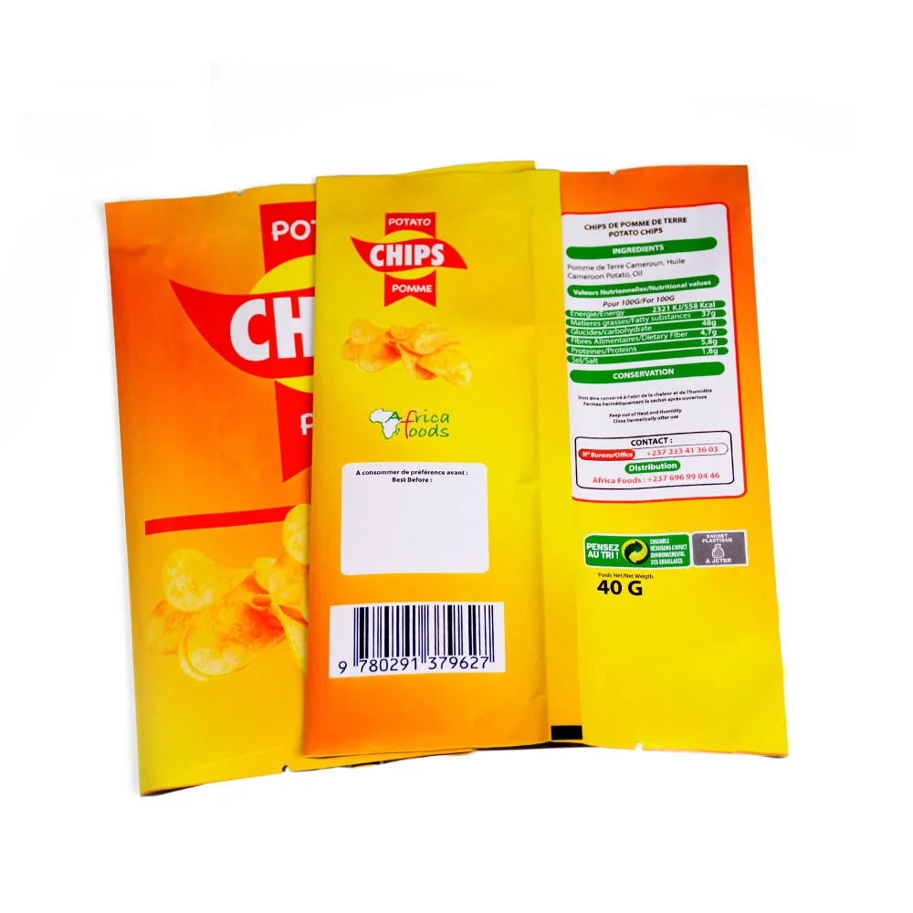 Custom Printed 200g 500g Snack Food Easy Tear Moisture Proof Plastic Back Sealing Bag Pillow Mylar Bag with Transparent Window