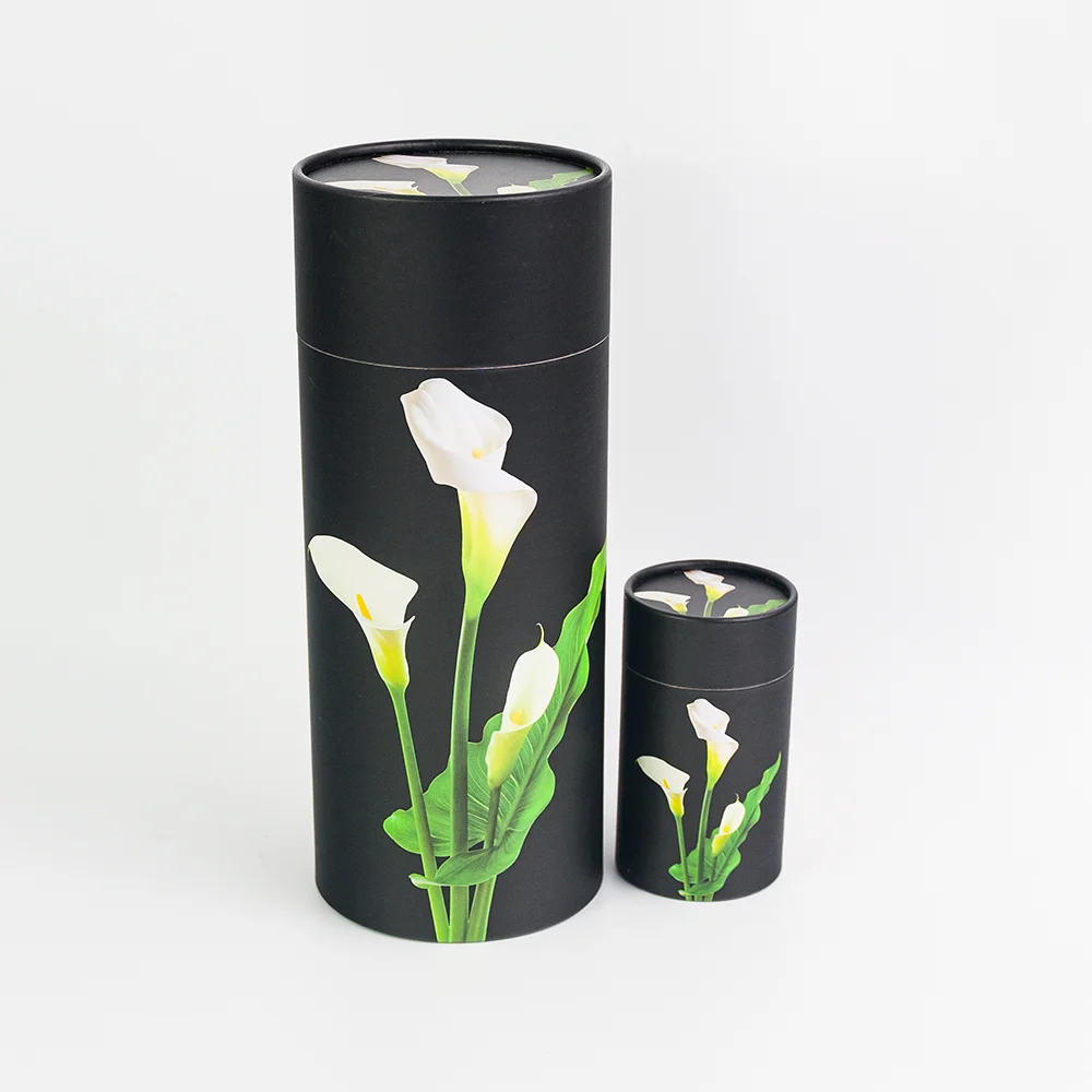 Eco Friendly Biodegradable Paper Scattering Tubes Bio Cremation Urns for Pet Ashes