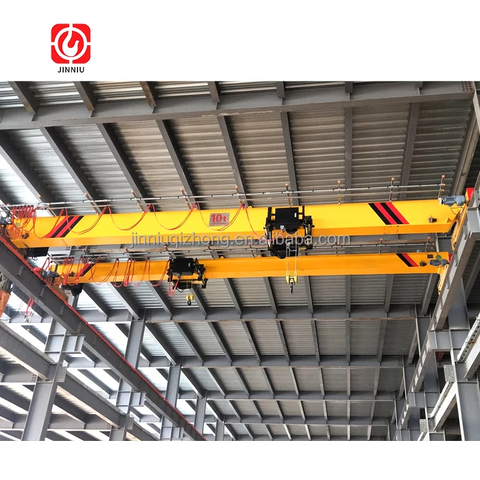 Supported 1 2 3 ton 5 ton Top Running Small Power Travel Bridge Overhead Crane with Easy Operation