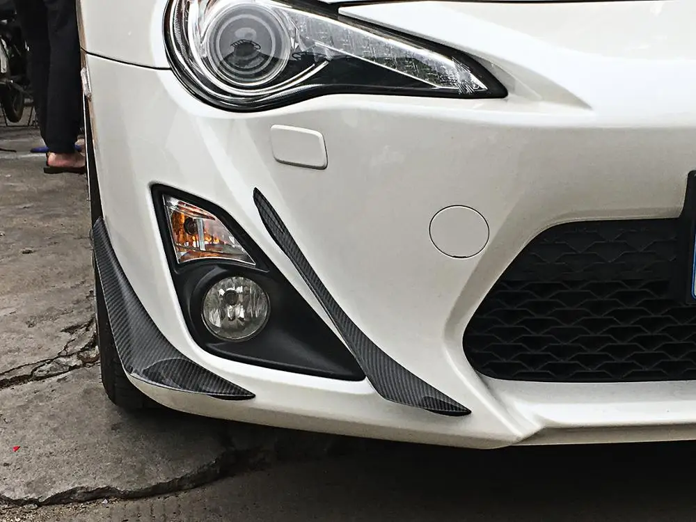 For Fr-S Frs Gt86 Ft86 Subaru BRZ  Toyota GT86 front side air vent Carbon Fiber Front Bumper Fins