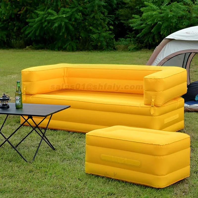 OEM/ODM Inflatable Sofa, A Transforming Couch with Multiple Uses Transform from Sofa to Bed Bulit-in Detachable Air Pump