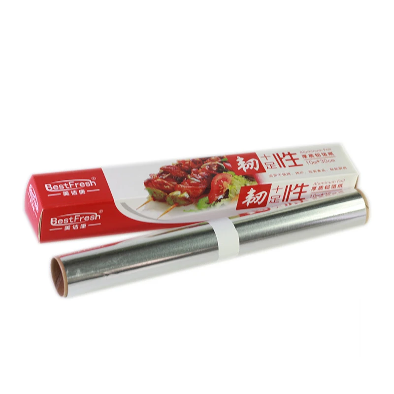 Customized 5m Thick Barbecue Baking Aluminum Foil Tin Paper Food Grade Aluminum Foil Paper Iron Plate Tin Paper