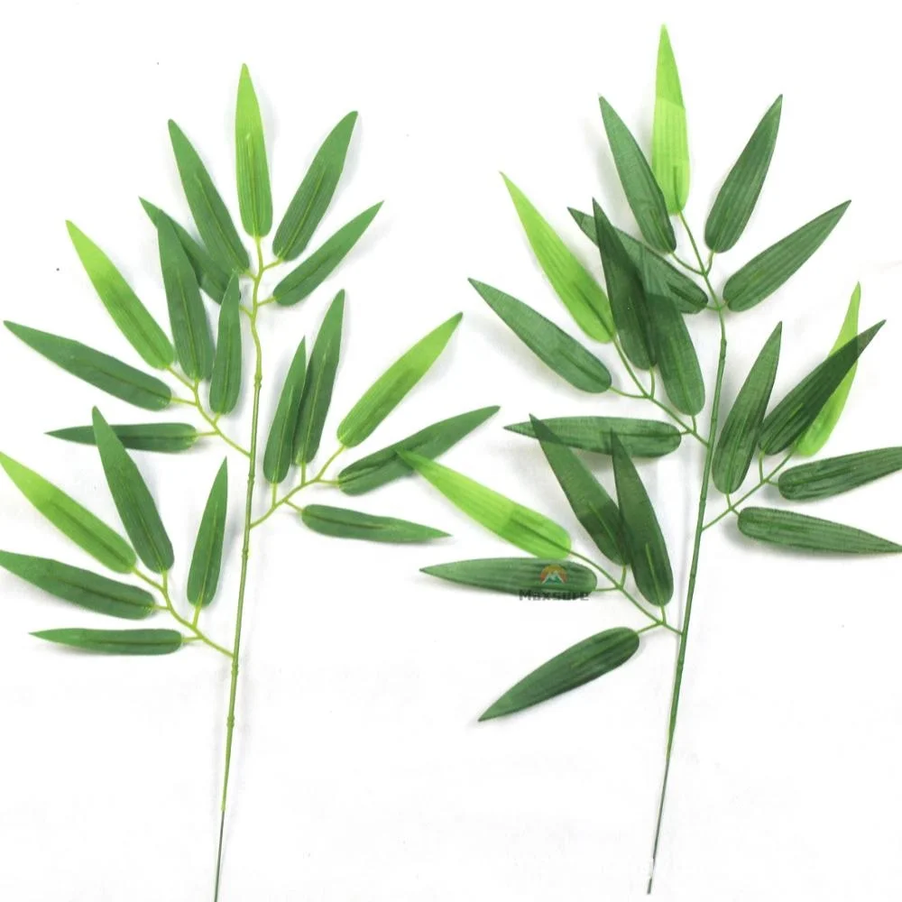 Plastic Artificial Palm Leaf Bamboo Leaf Fabric Artificial Bamboo Leaves