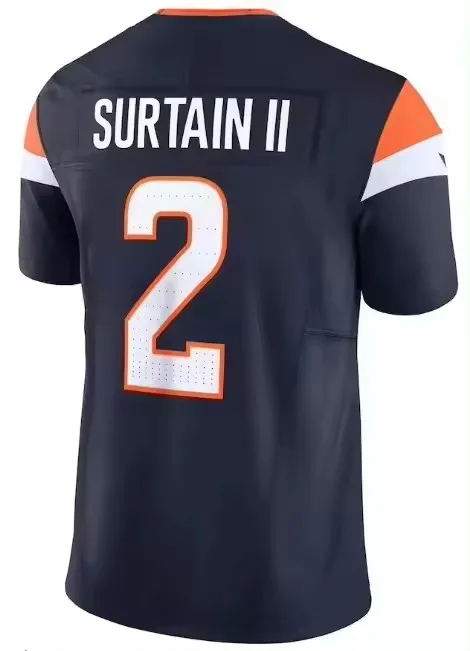 2024 новый сезон 10 Бо Никс 2 Патрик Султан-II 14 Courtland Sutton 7 John Elway оптовая продажа сшитых футболок